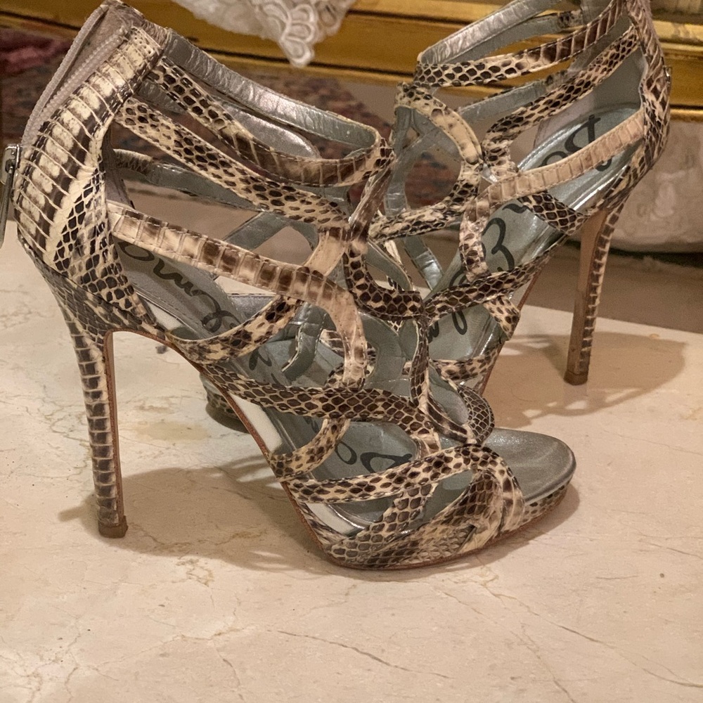 Sam Edelman Snakeprint heels